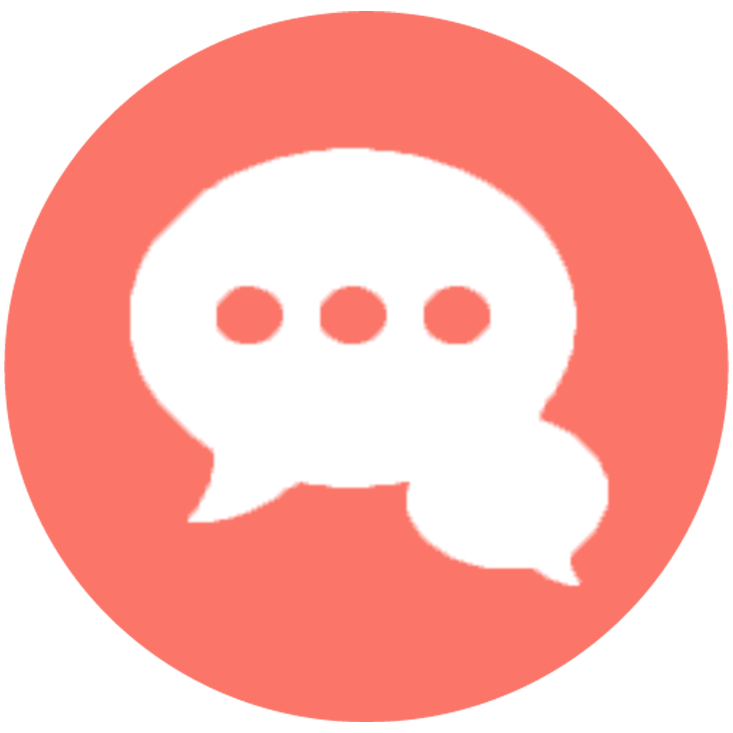Chat icon representing creator collaboration and support messaging