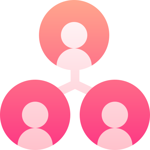 Network connection icon representing creator integration and platform linking