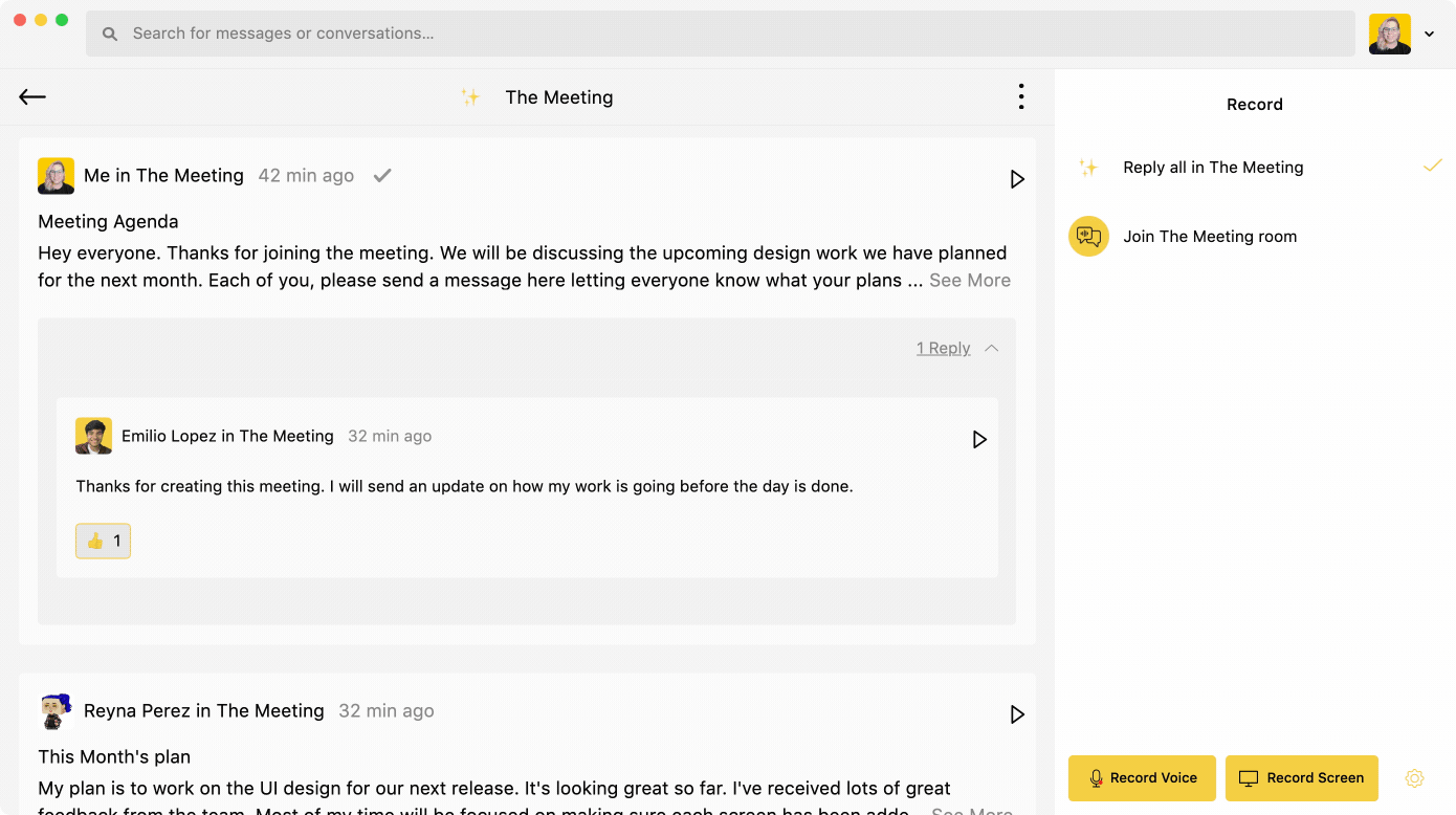 Example of a Yac recording