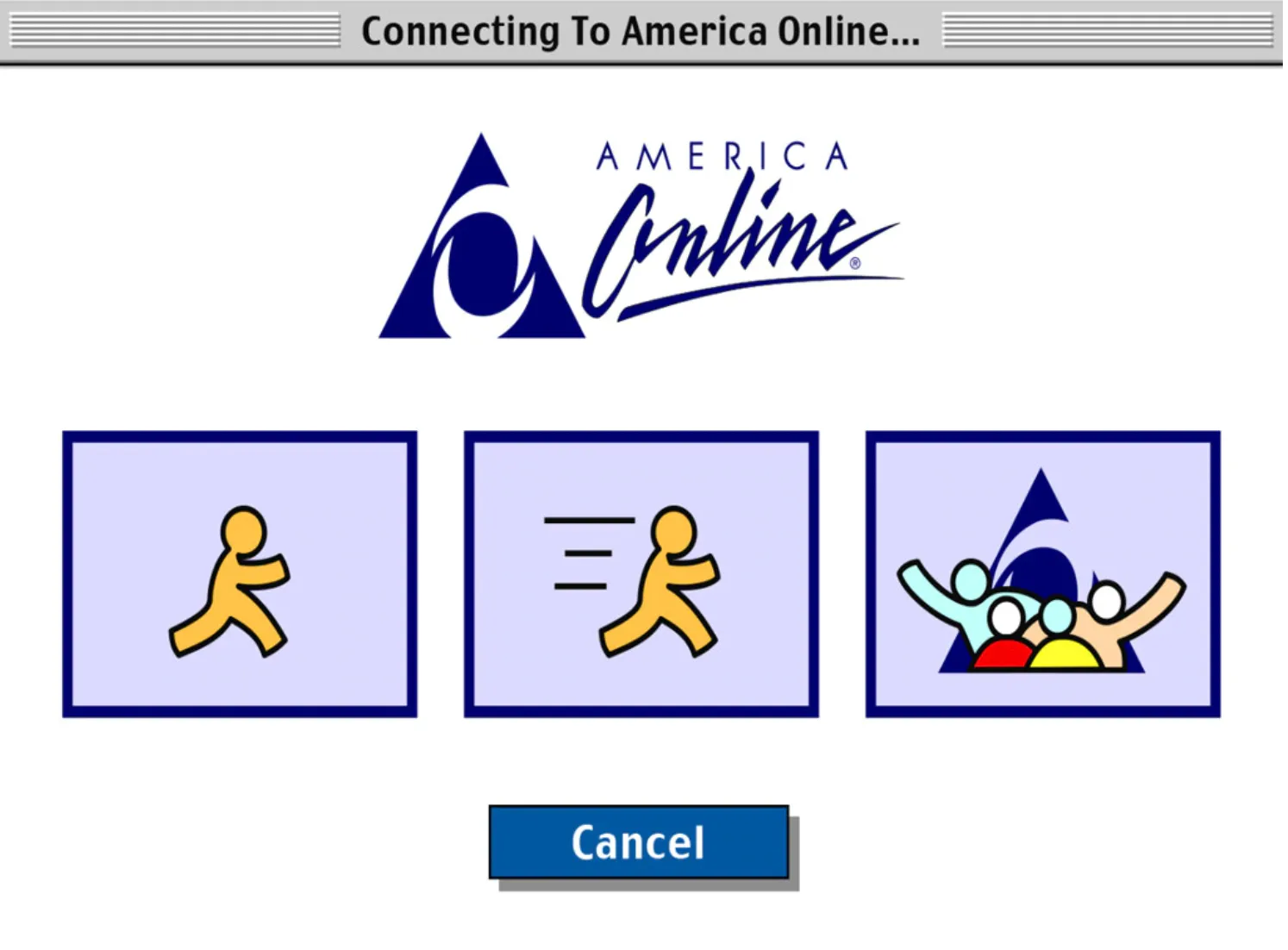 Old AOL loading screen