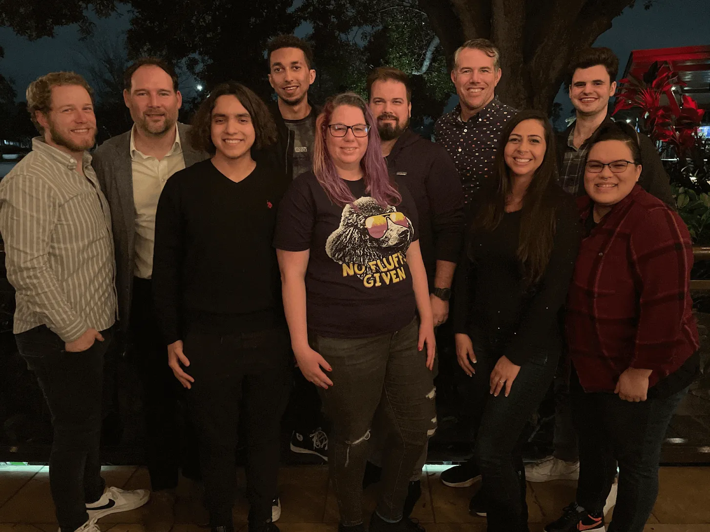 Group picture of Yac employees who attended the company retreat