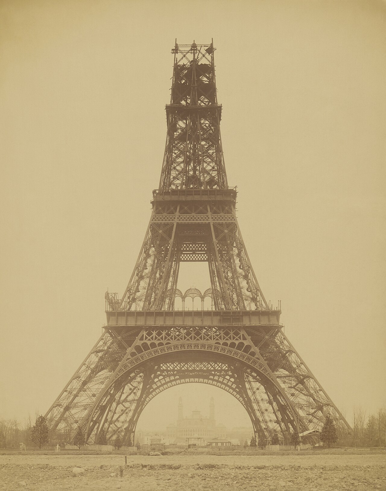 The Eiffel Tower under construction, 1888