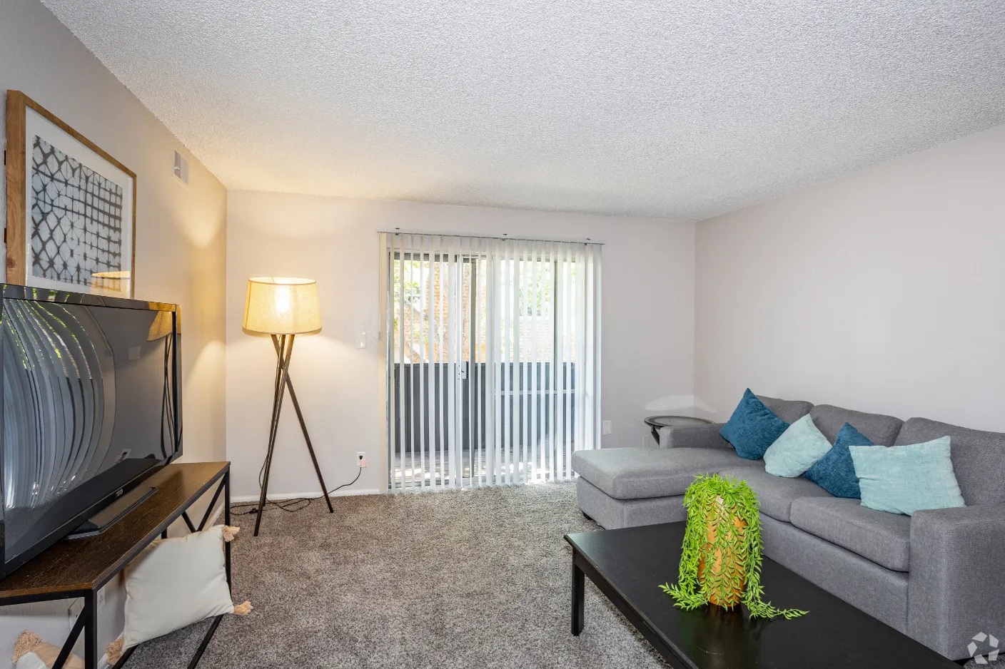 Living area with sofa and tv
