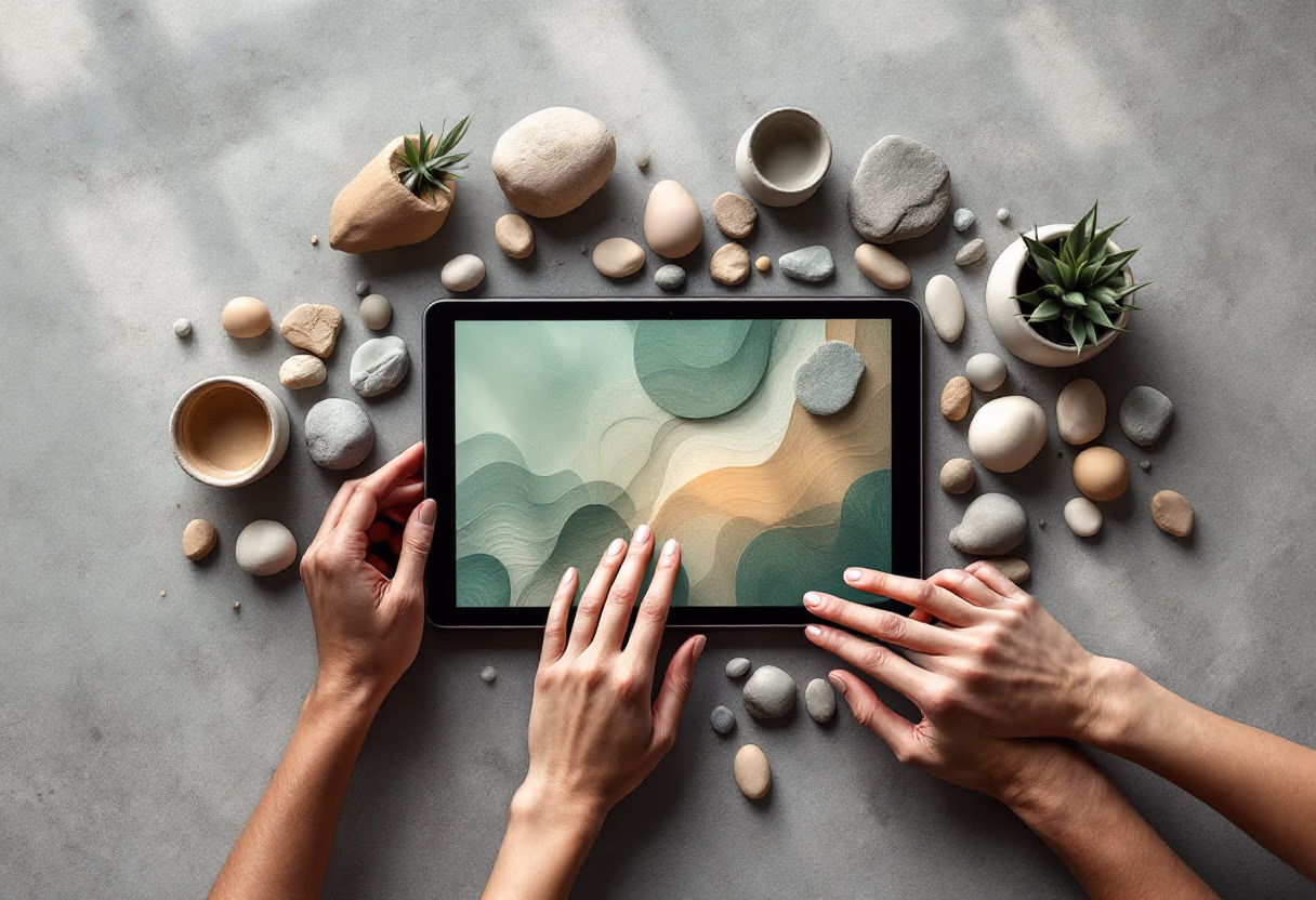 image of students collaborating on a project (for a edtech)