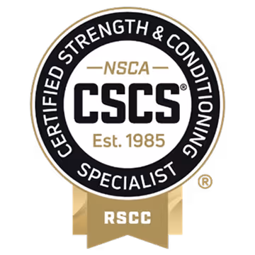 Certified Strength and Conditioning Specialist certification badge