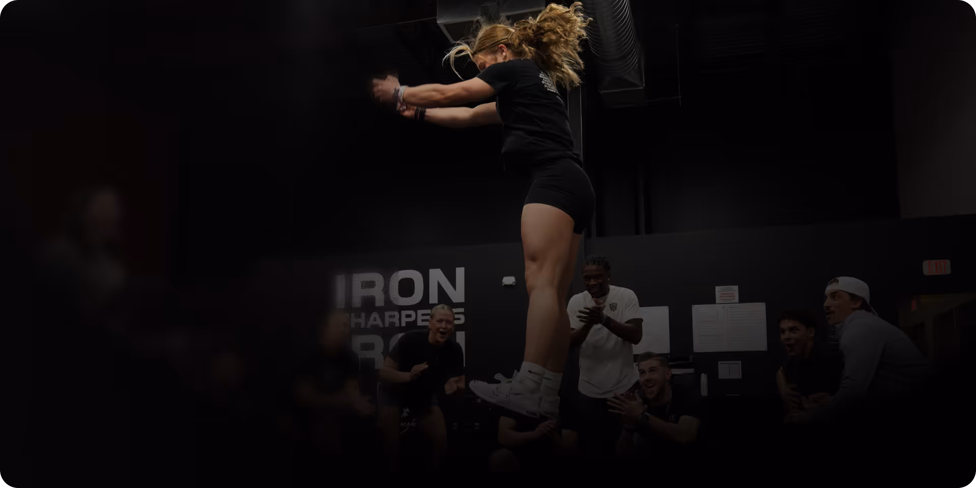 Athlete performing explosive training drill at ETS Performance