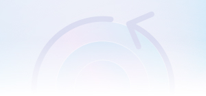 Fundo claro com um círculo grande e uma seta curva apontando para a direita, simbolizando um ciclo ou processo.