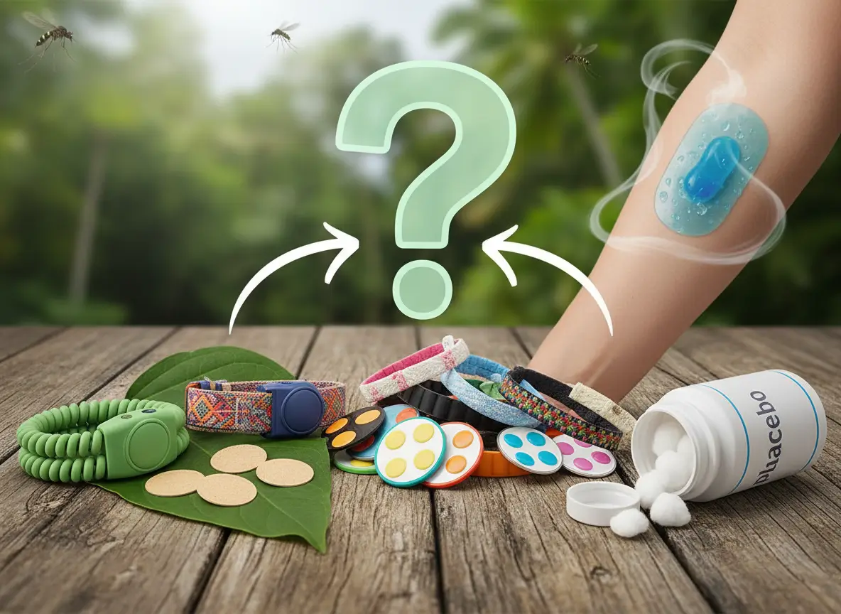 de nombreuses solutions anti-moustiques disposées