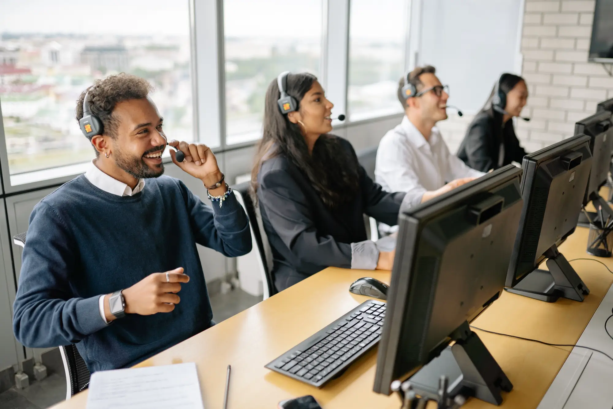 Four RC Systems A+ certified tech support agents providing on-demand remote technology support