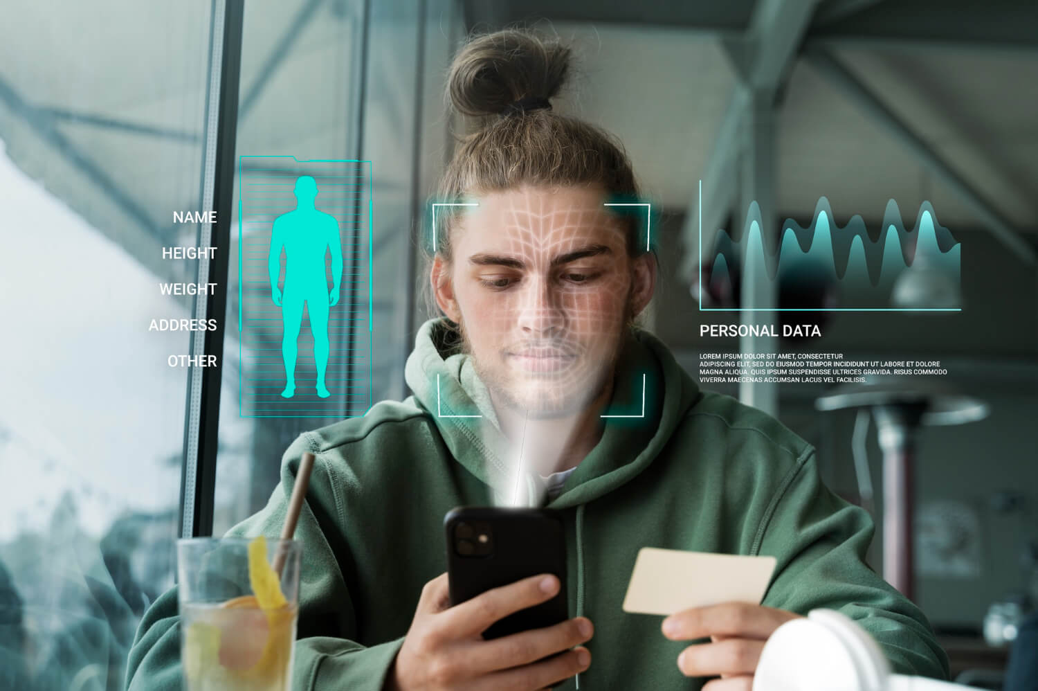 Ghost student identity fraud illustration showing stolen identity misuse