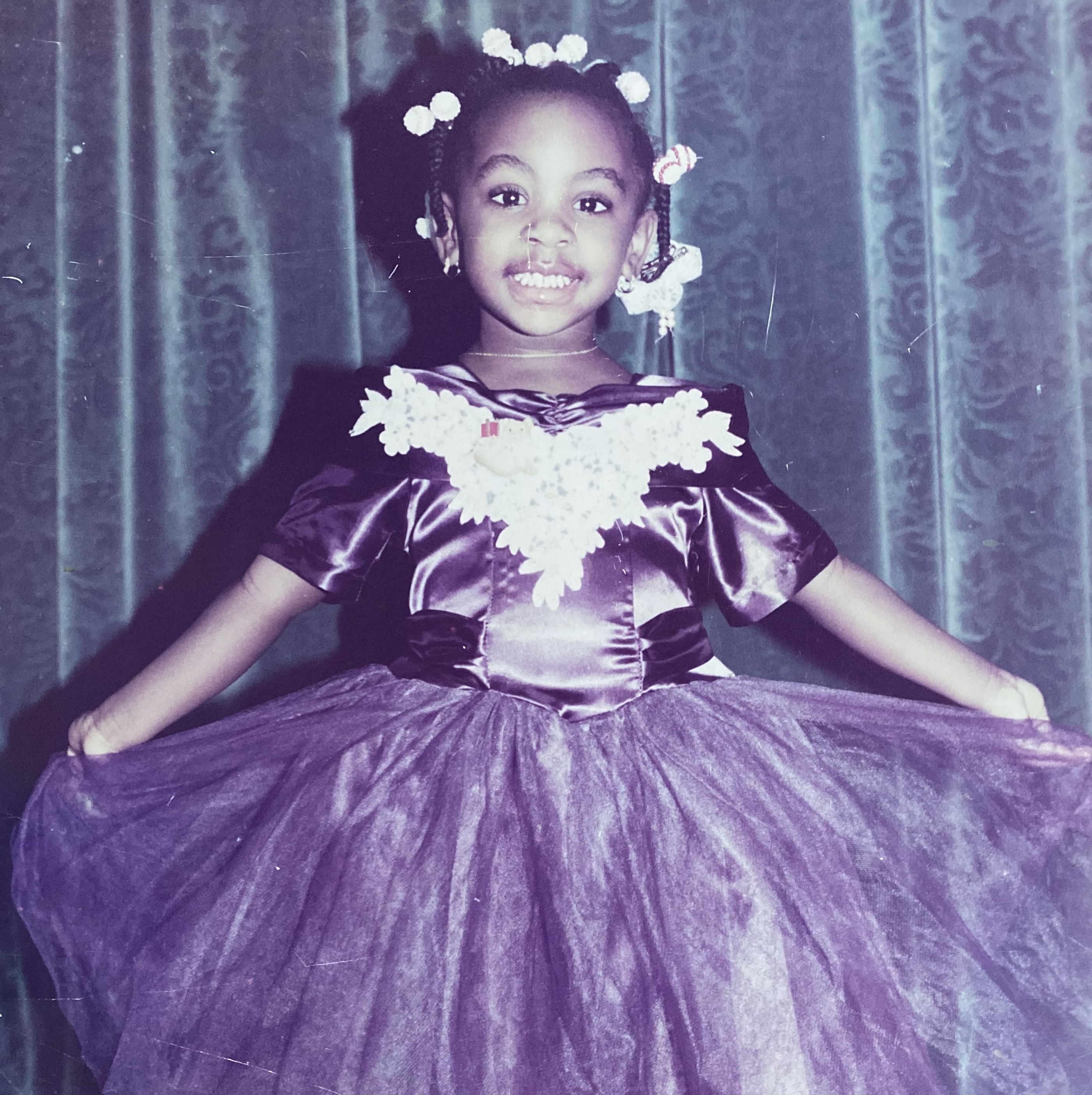 Childhood photo of Baaba Onyejiji, Manatee Head of Clinical Care
