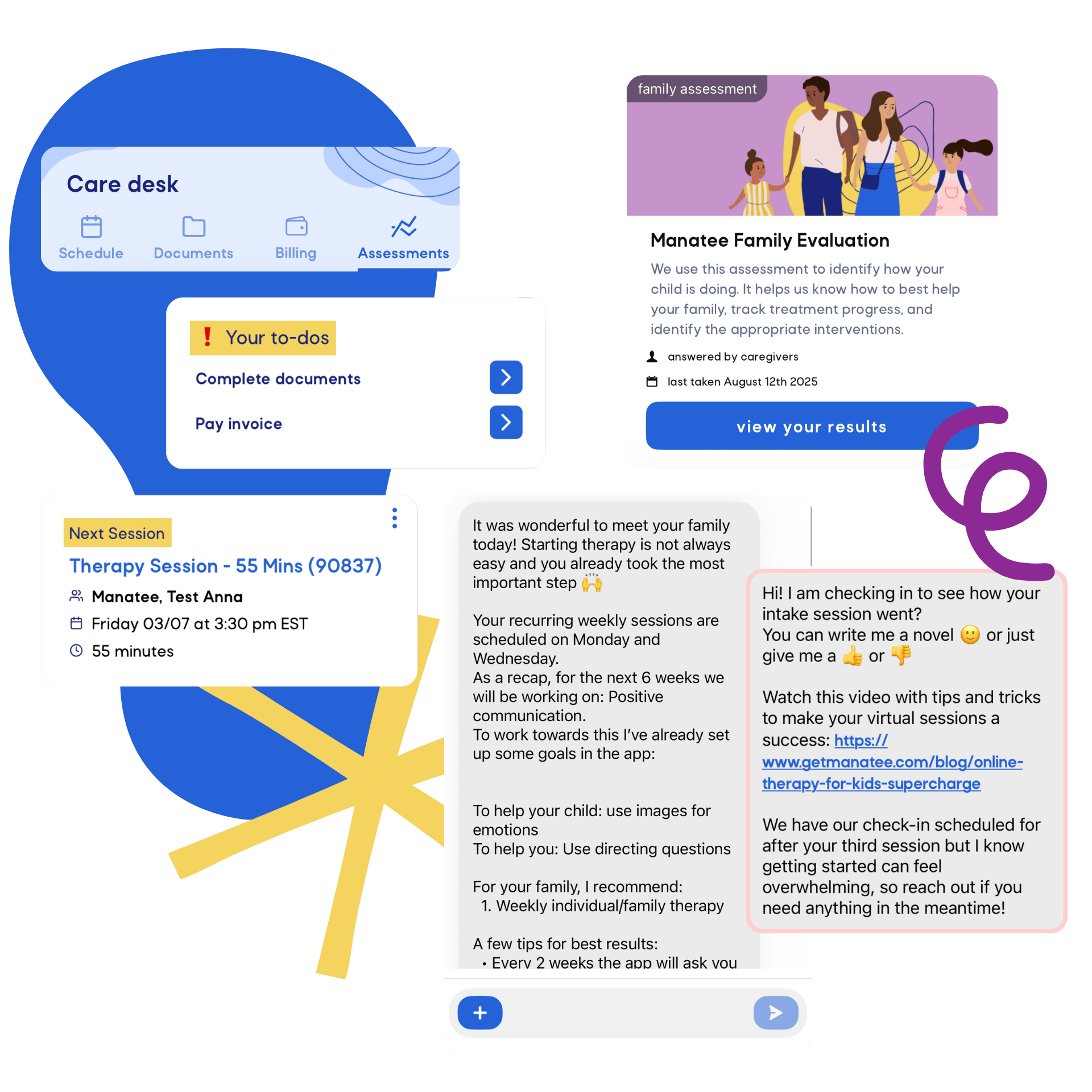 Two young people sitting and sharing a cassette tape, one smiling and holding a cassette player.