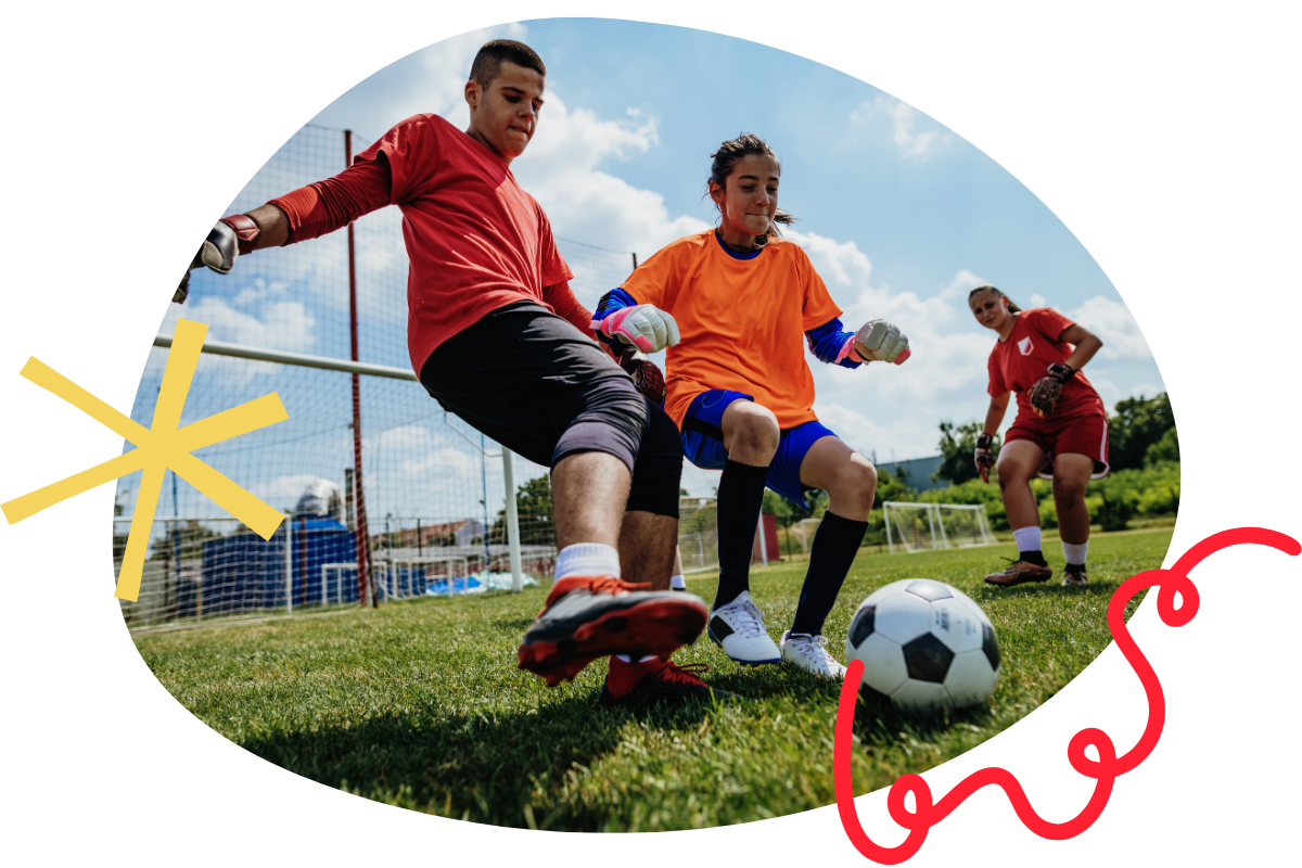 A mother and daughter sitting together on a couch, having a disagreement.