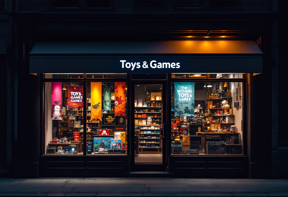 **image of store exterior (for a toys & game store)**