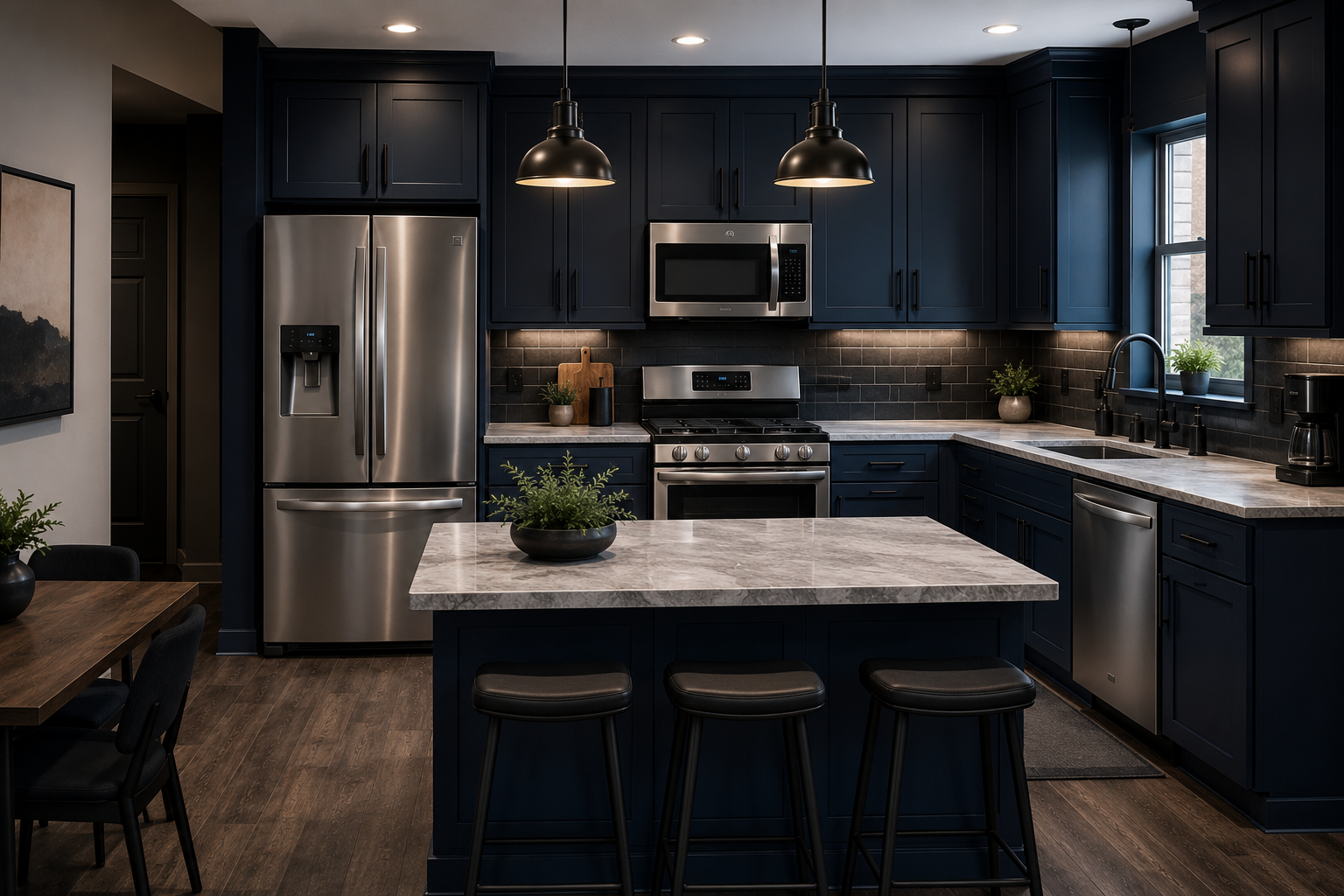 luxury kitchen with kenmore appliances