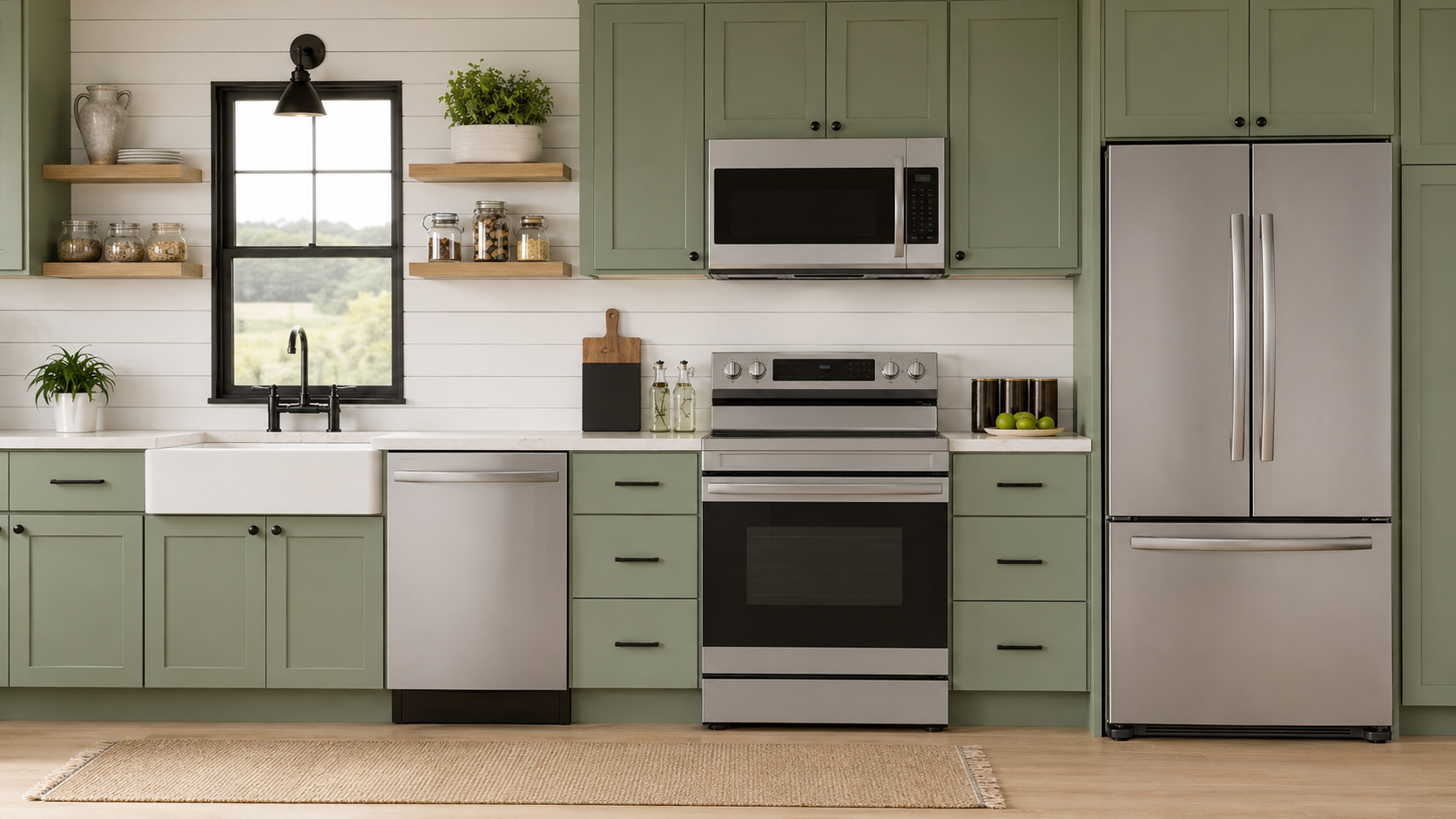 samsung appliances in a residential kitchen