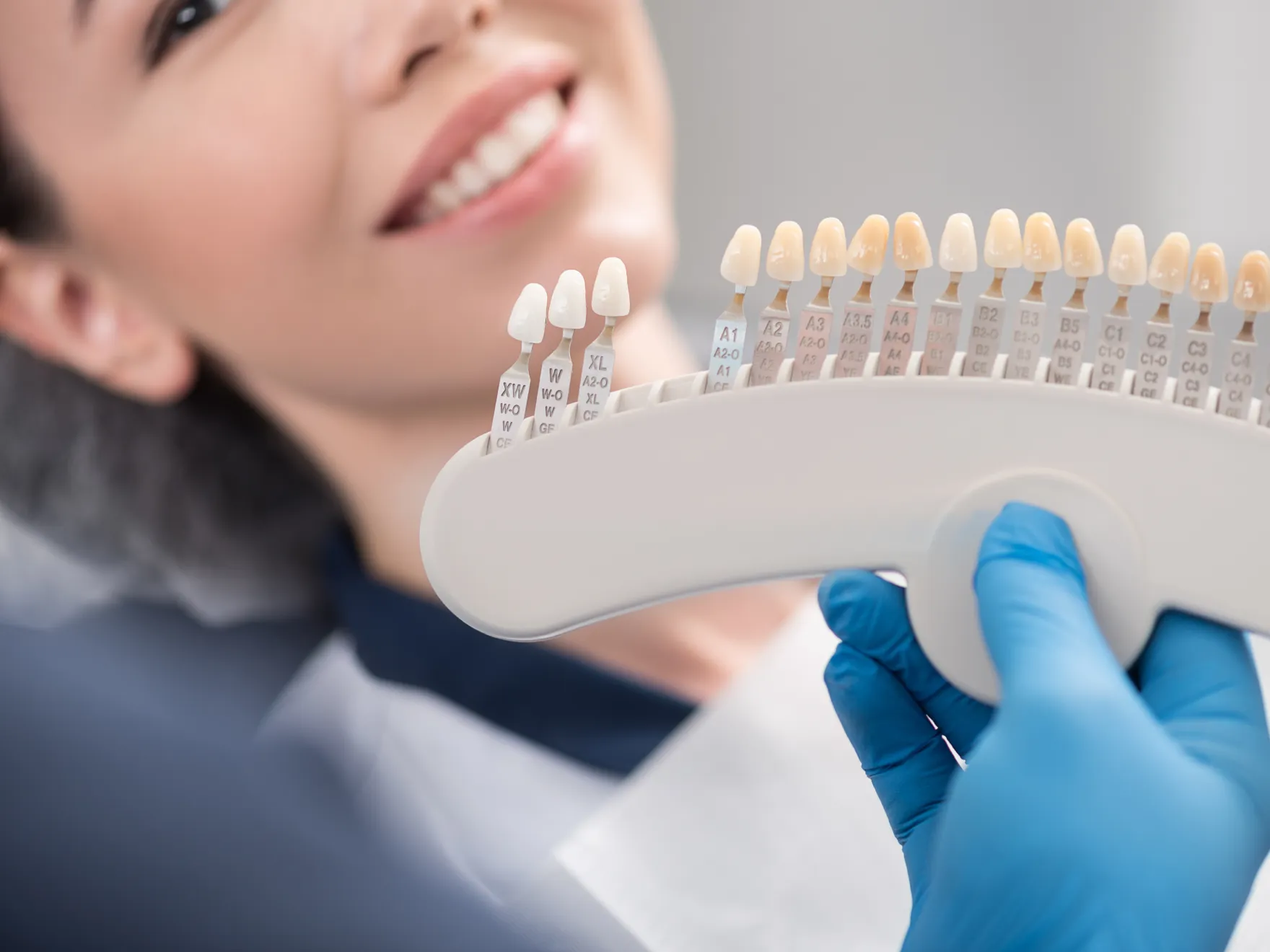 Patient getting veneers