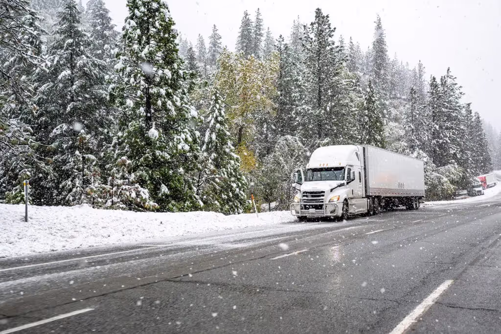 truck snowy weather