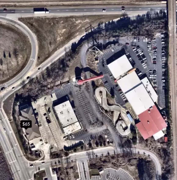 Engine maps satellite view