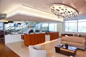 Lobby in a Choice hotel