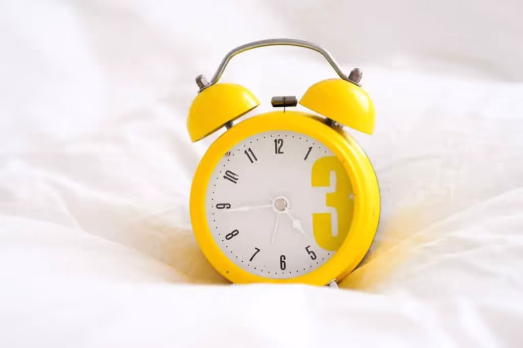 Yellow alarm clock