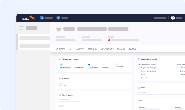 Bullhorn and JobAdder placement data flowing into Xemplo