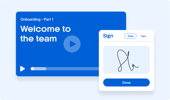 Mobile worker onboarding and contract collection in Xemplo
