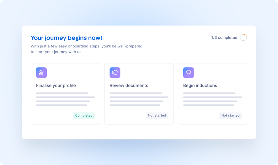 Security guard onboarding workflow for licences, work rights, inductions and documentation in Xemplo
