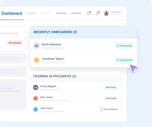 Centralised workforce readiness and onboarding visibility in Xemplo