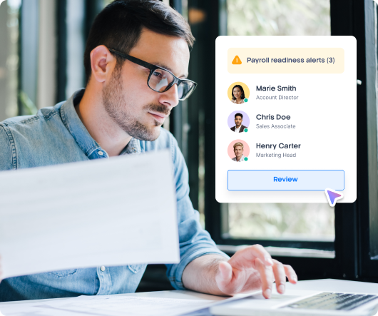 Xemplo workforce dashboard showing payroll readiness and workforce compliance status