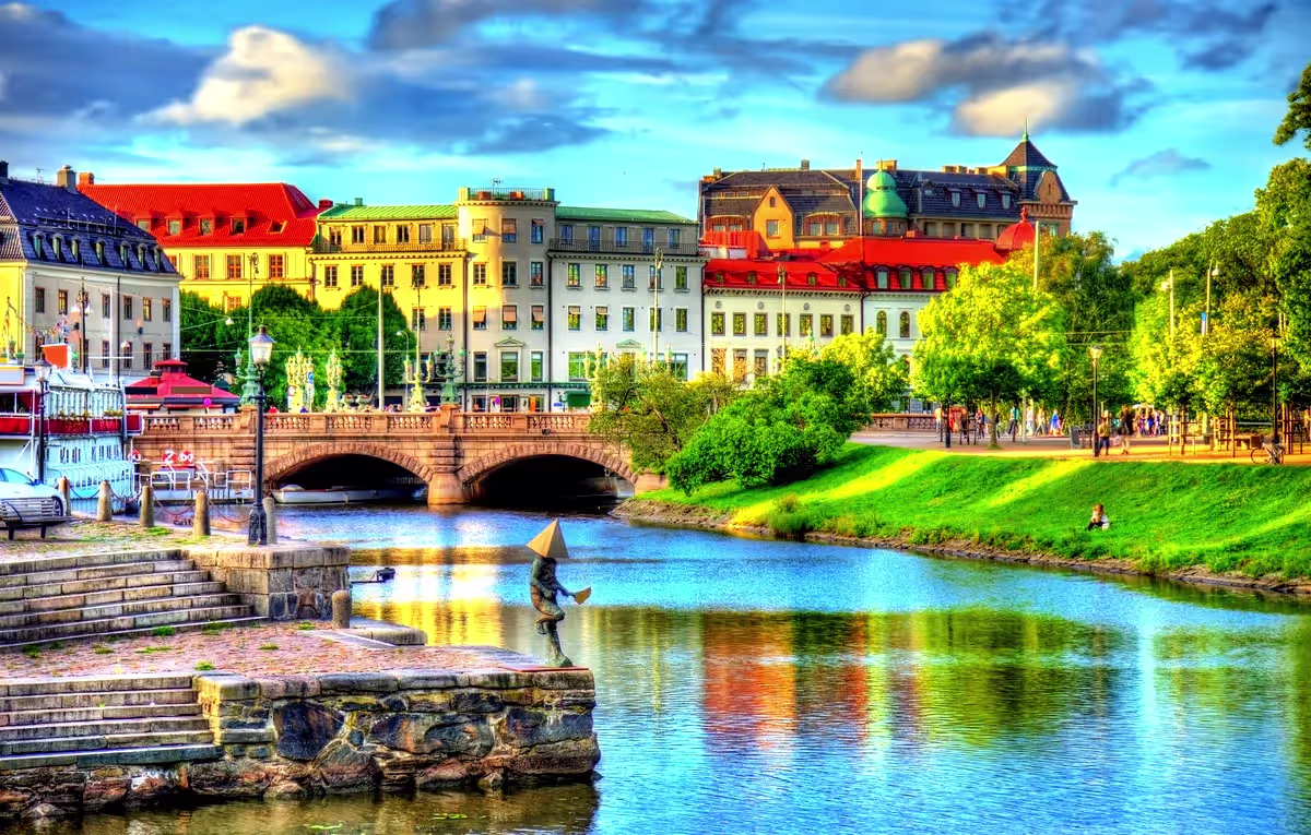 Sweden landscape, DHL Express shipping from Canada to Sweden