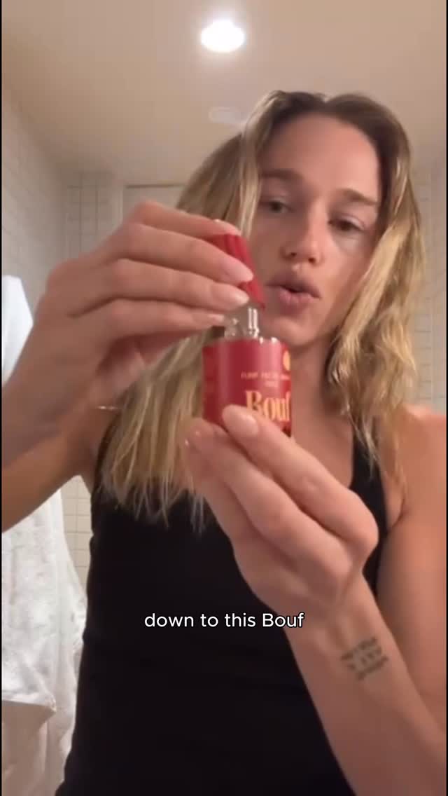 Bouf Haircare transformation journey content example