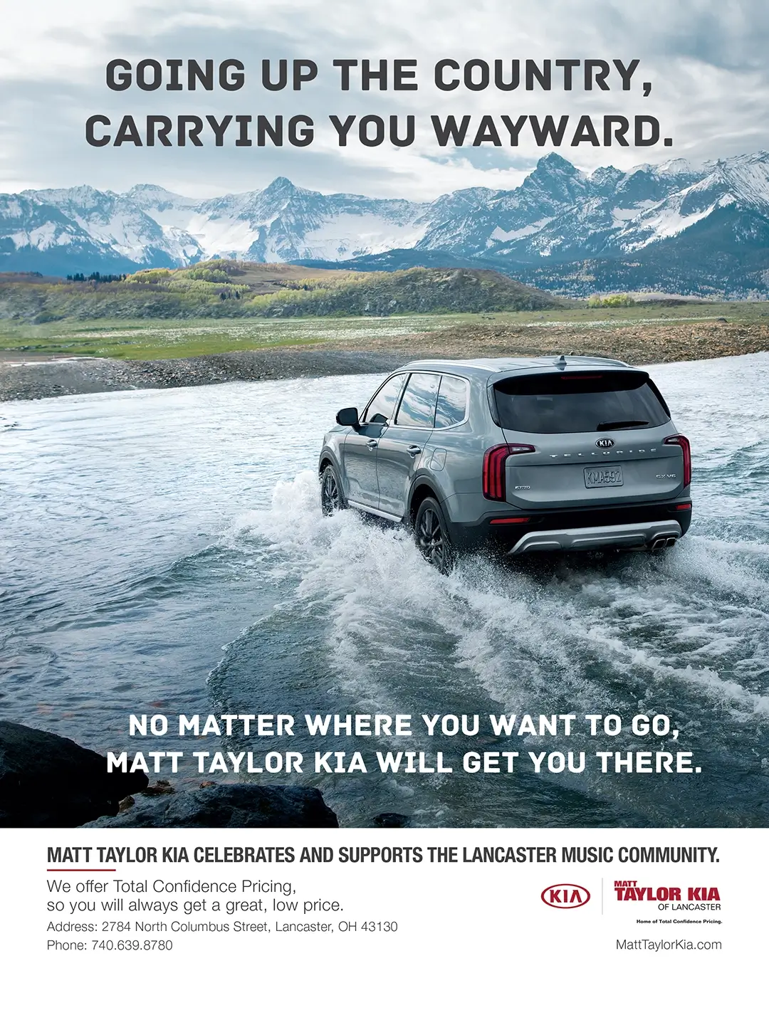 Red Massey Ferguson tractor parked on dirt in front of a backdrop showing green and golden farmland.