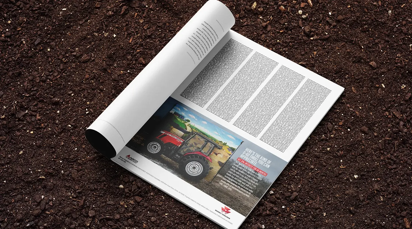 Sunrise over a lush green farm field with rows of plants and distant mountains, overlaid with Wild Daisy Farms logo featuring a stylized white flower with an orange center and the text 'Rooted in North Carolina'.