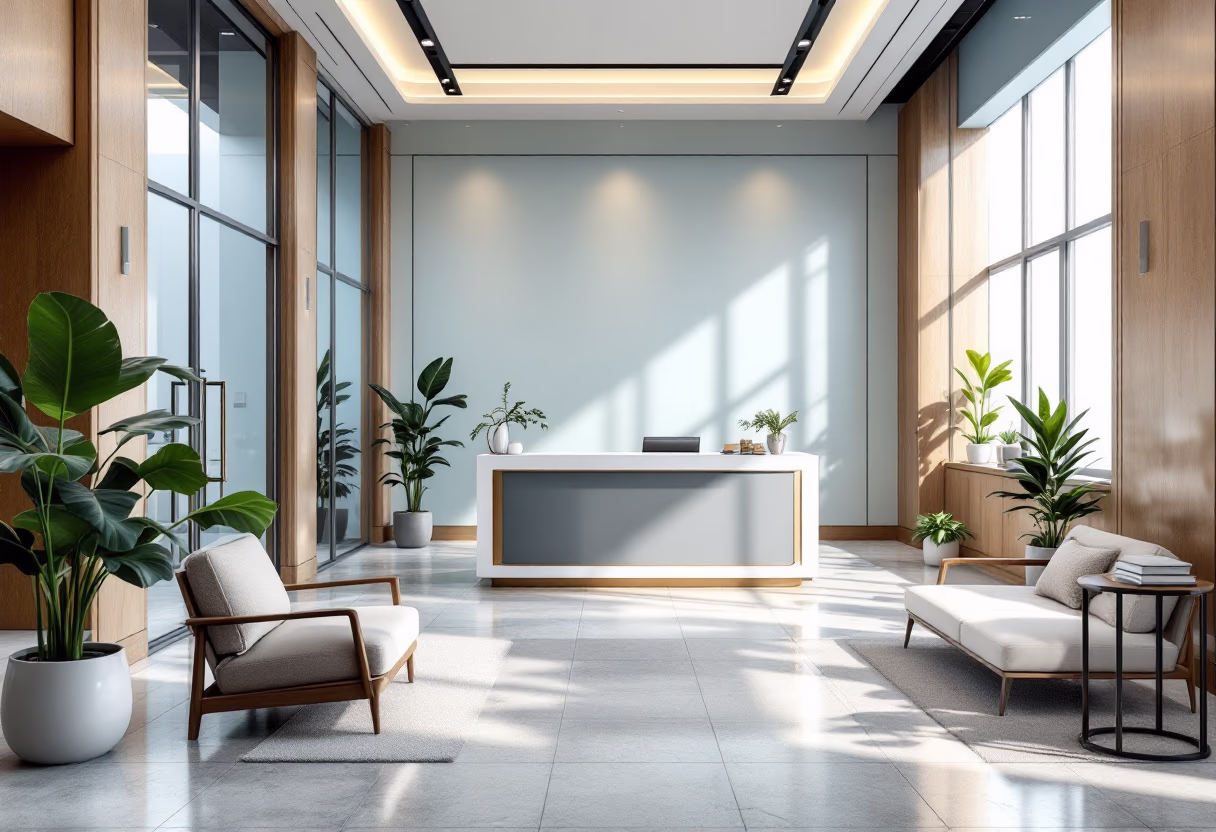 image of school reception area