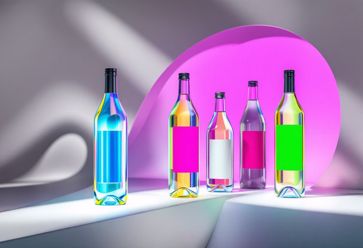 image of product variations for a high-end beverage company