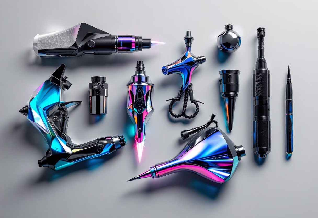 image of tattoo equipment for a tattoo studio