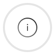 Information icon with a lowercase 'i' inside a circle.