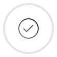 Round delivery icon with checkmark inside.
