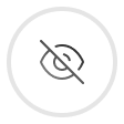 Eye icon with a diagonal line crossing it, symbolizing hidden or invisible content.