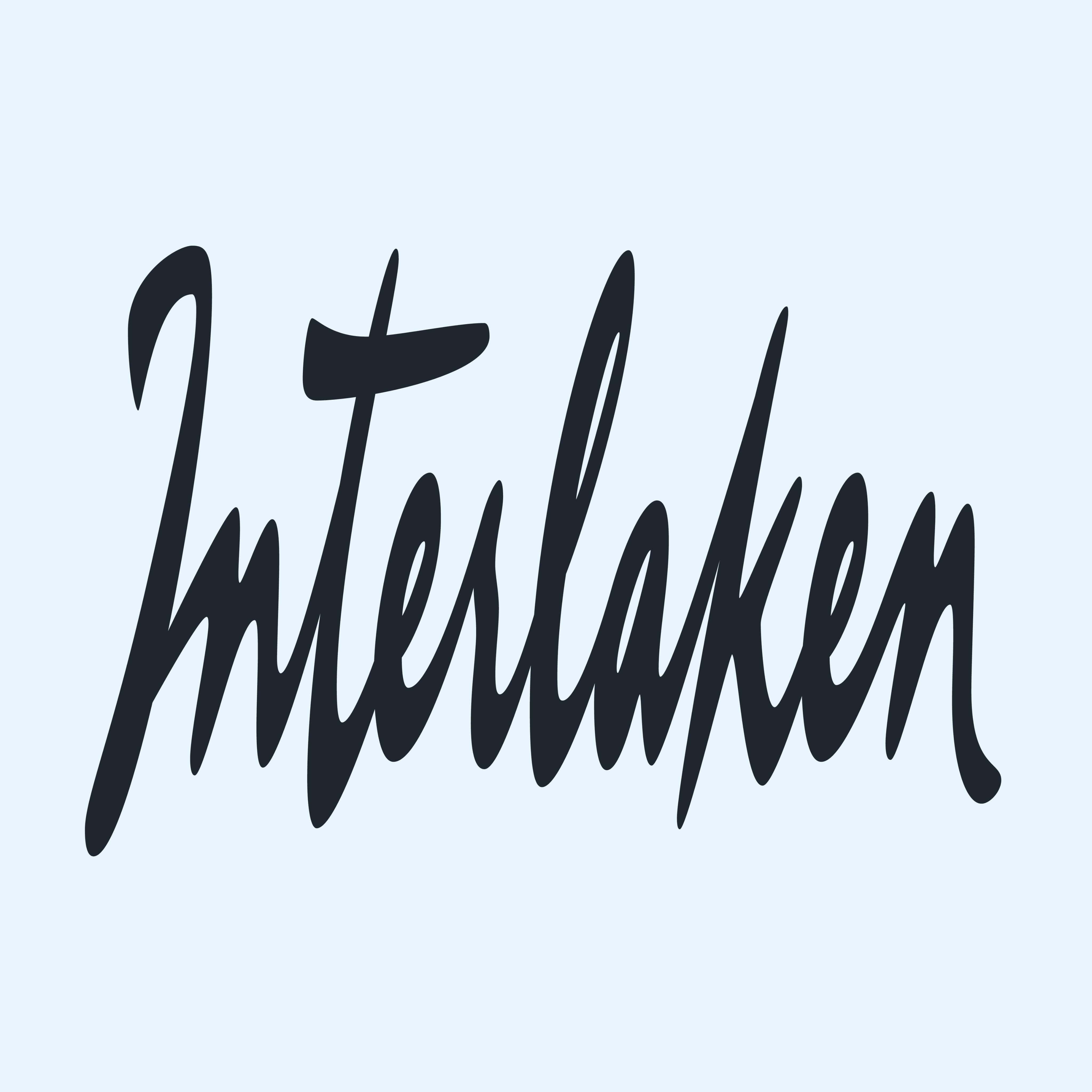 Schriftzug Interlaken in geschwungener Handschrift auf hellem Hintergrund.