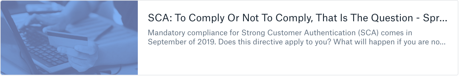 an image and link to a post about SCA compliance