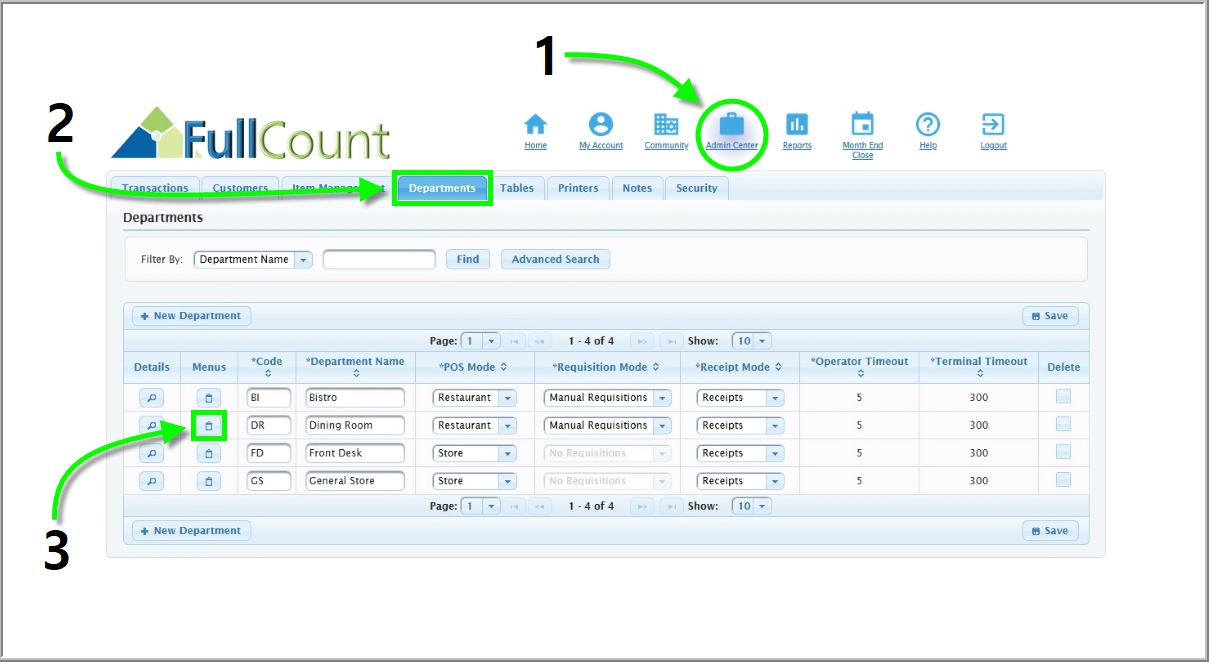 senior living menu rotation