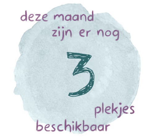 deze maand zijn er nog 3 plekjes beschikbaar