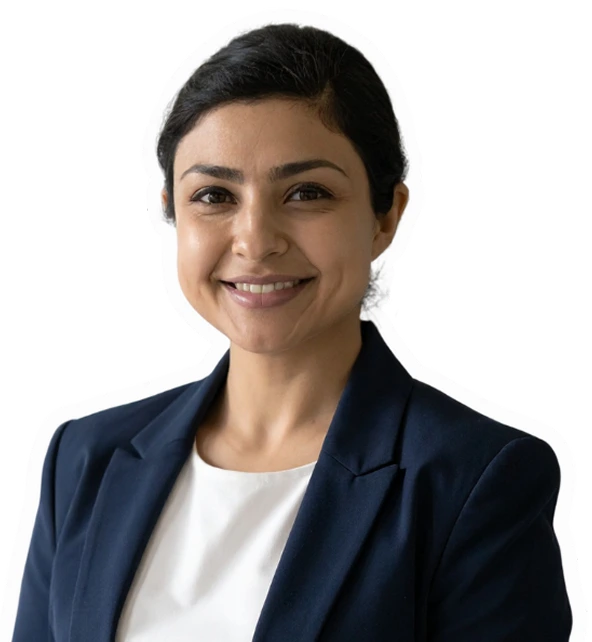 Femme professionnelle souriante