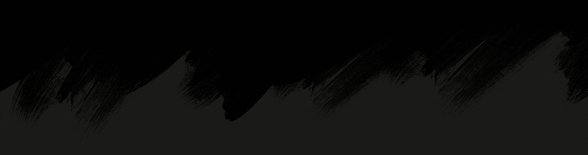 Zwarte abstracte penseelstreken op een donkere achtergrond.