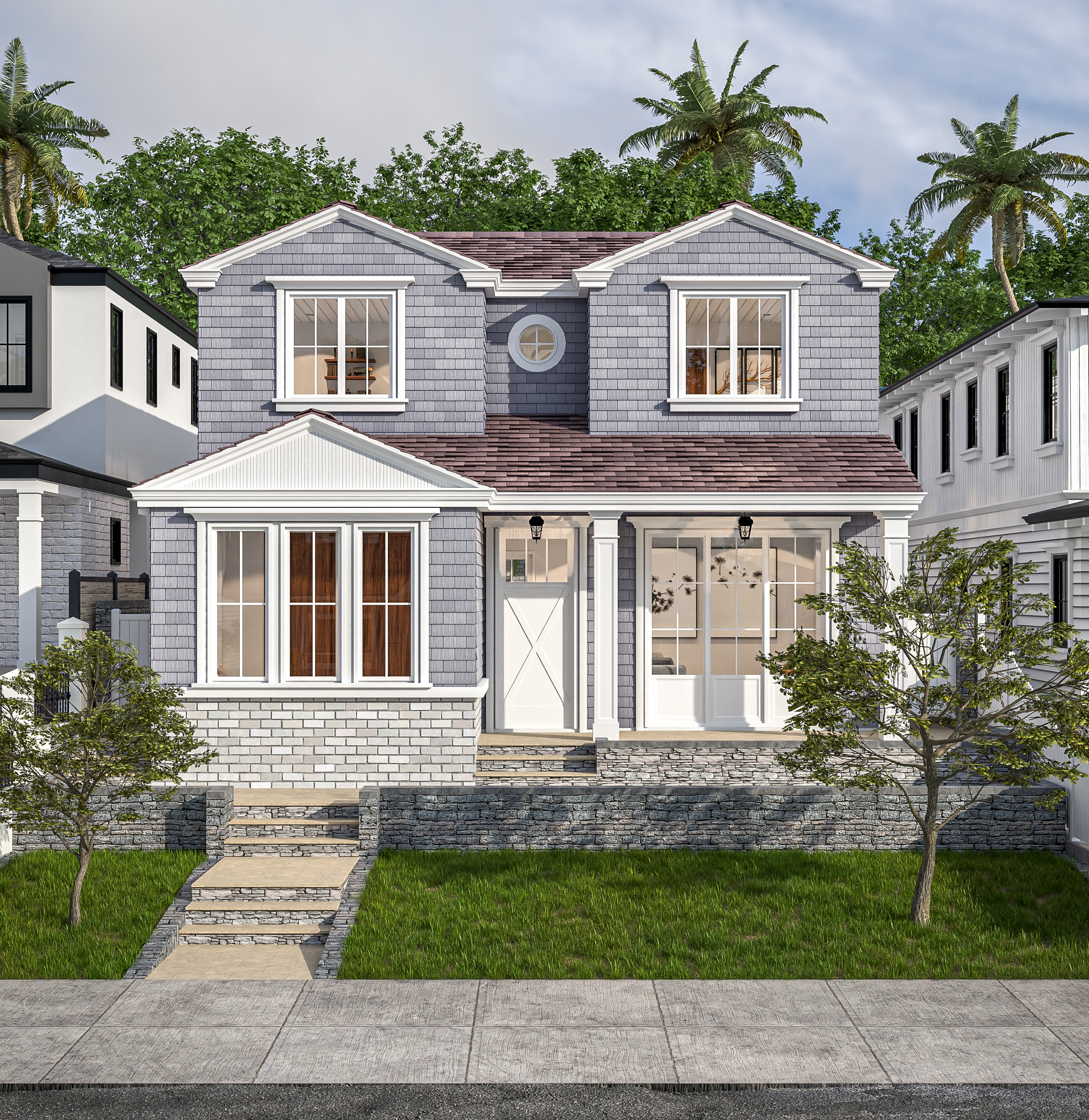 652 35th St, Manhattan Beach - front exterior rendering