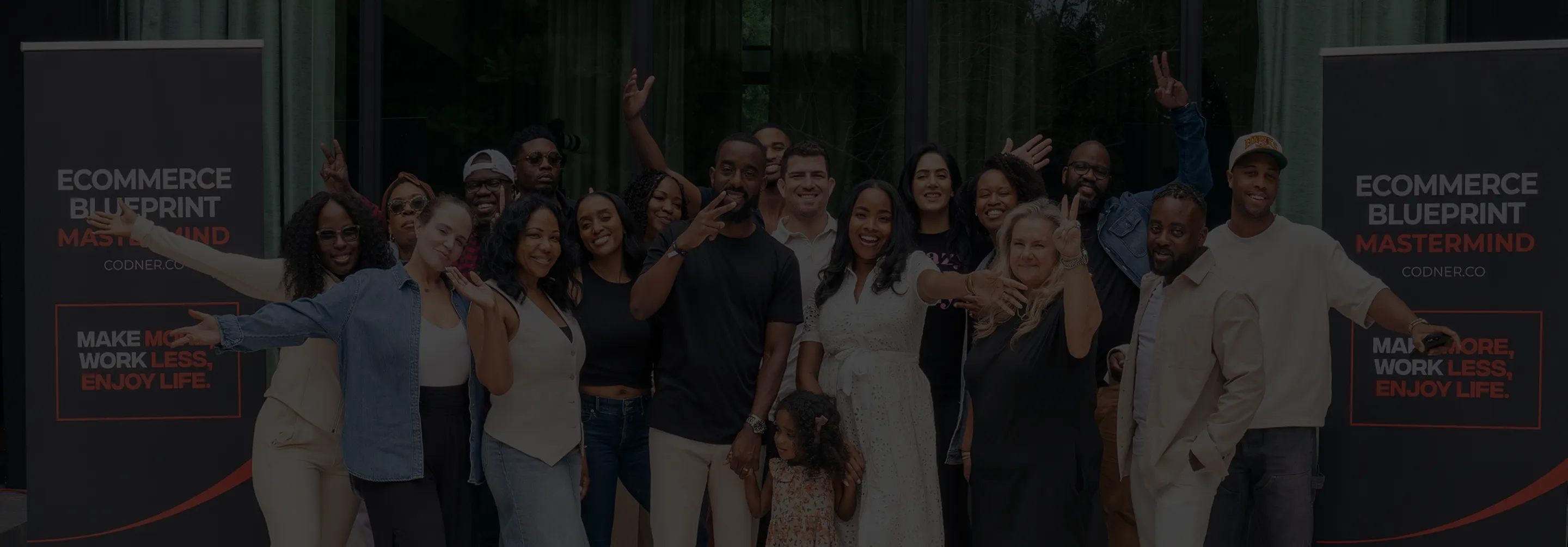 Entrepreneurs gather at an ecommerce mastermind event focused on entrepreneurship through acquisitions and business growth.