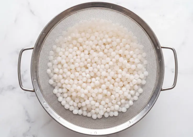 sabudana wash & Soak