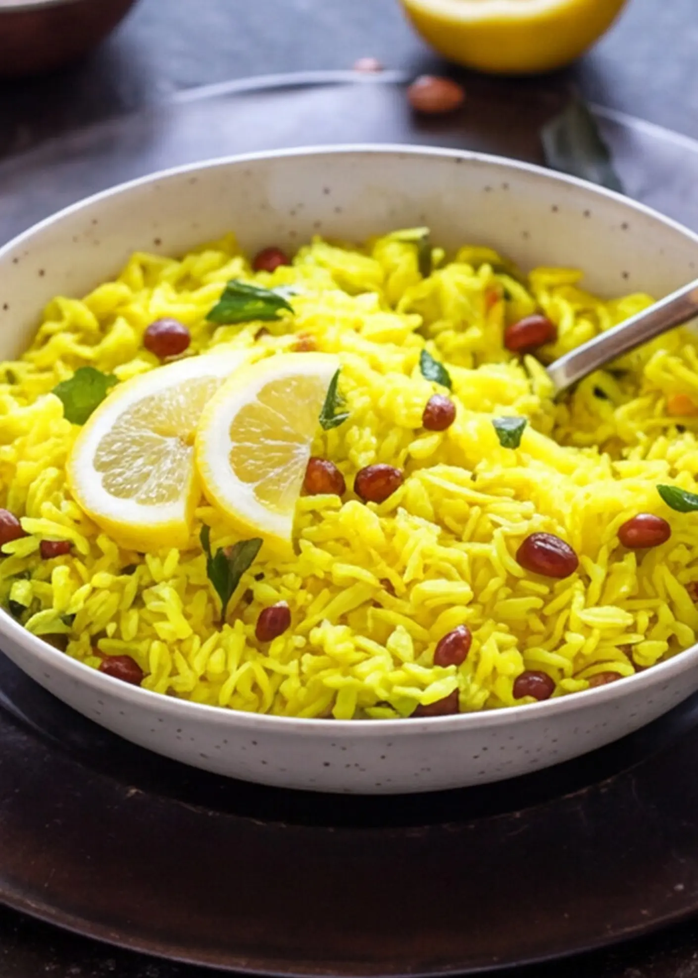 Lemon Rice in a bowl